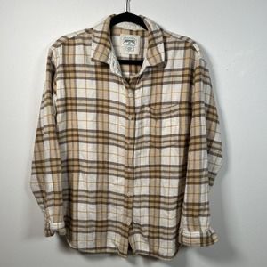 Vintage Y2K American Eagle Flannel Shirt Women's Size Medium Button Up